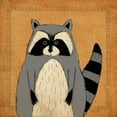 thumbnail image 2 of Marrott, Stephanie 20x20 Gold Ornate Wood Framed with Double Matting Museum Art Print Titled - Raccoon, 2 of 4