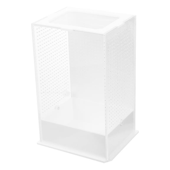 unbranded  Visible Spider Feeding Case Reptile Terrarium Cage Terrariums White