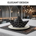 thumbnail image 3 of Unique Bargains 6Pcs Washable Restaurant Cloth Napkins Black 16x12inch, 3 of 6