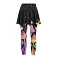 thumbnail image 3 of FUIALDOLG Mushroom Tennis Skirt with Leggings for Women Lady Active Golf Tennis Skorts Lady High Waist Yoga Leggings Skirts Moon Stars Mushroom Butterfly Pants Casual Trousers Tennis Clothing,Size M, 3 of 7