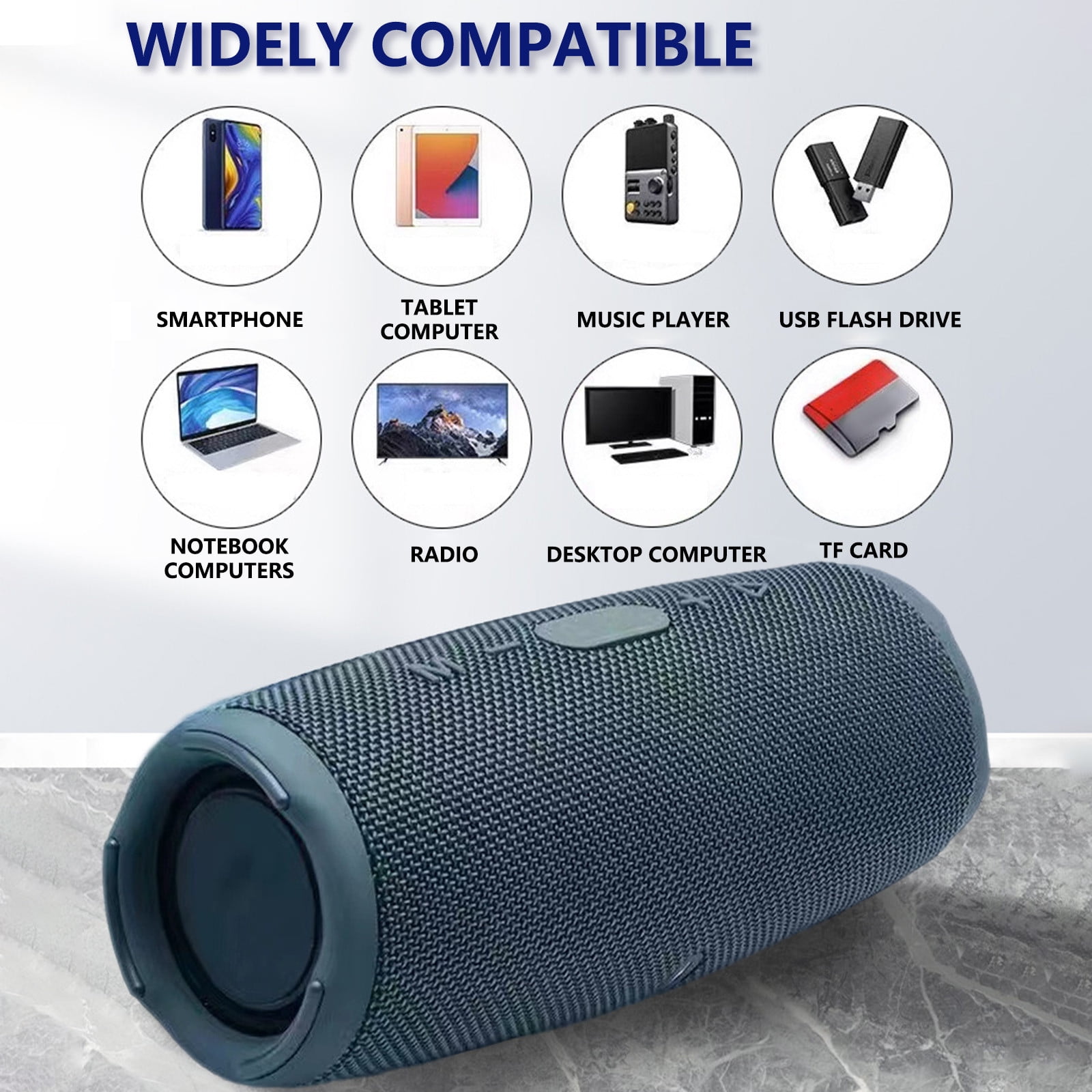 Bdday Bluetooth Speakers, 5w Portable Speaker Loud Stereo Sound, Rich Bass Ip65 Waterproof,5 Hour Playtime, Built-In Mic, Wireless Speaker for Shower, Pool, Party, Travel, Outdoors