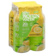 BiPro Protein Water, Lemon - NSF Certified for Sport, 20g Whey Protein, Sugar Free, Suitable for Lactose Intolerance, Gluten Free, Hormone Free, Naturally Sweetened, 16.9 Ounce, Pack of 4