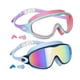 thumbnail image 2 of 2 gafas de natación para niños, máscara de natación, regalo, ajuste cómodo con tapón para los oídos. Rosa y azul, 2 of 9