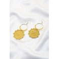 thumbnail image 4 of Double Circle Thread Beaded Earring Black, 4 of 5