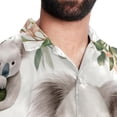thumbnail image 5 of Koala Men's Short Sleeve Hawaiian Beach Shirt Casual Printed Button Down Summer Unisex Casual Shirt, 5 of 6
