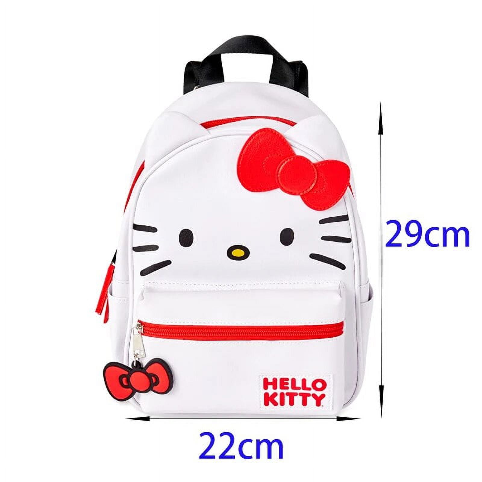 Miniso Y2k Hello Kitty Backpack Cartoon Student Backpack Japanese College Style Hello Kitty Small Schoolbag Cute Girlfriend Gift White