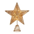 thumbnail image 2 of Christmas Tree Topper Star, 8 Inch Lighted Glitter Star Tree Decor Christmas Tree Decorations for Indoor Holiday Seasonal Home Decor Gold Christmas Decor, 1 Pack, 2 of 5