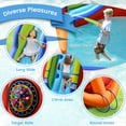 thumbnail image 5 of Topbuy Pirate-Themed Inflatable Kids Water Slide w/ Splash Pool & Climb Wall Indoor Outdoor Water Jumping Castle (without Blower), 5 of 10