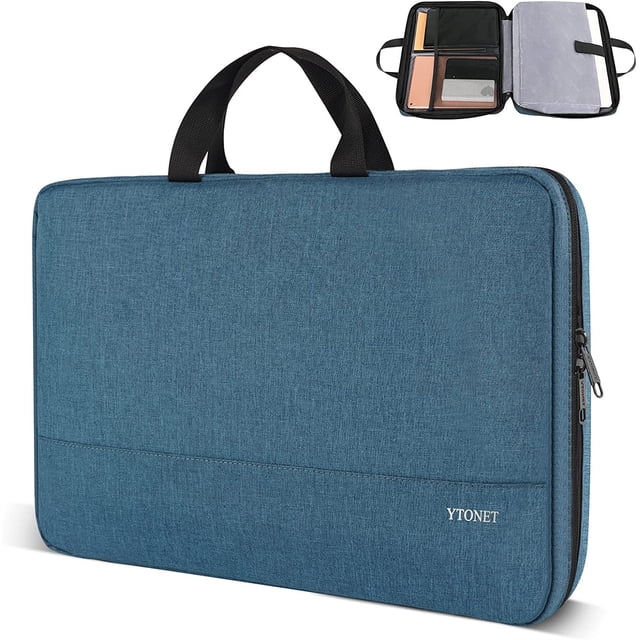 Funda para portátil Ytonet de 15,6 pulgadas, resistente al agua, color verde azulado