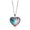 WHite, variant on Jewelry VerPetridure Solar System Planet Galaxy Double Sided Necklace Universe Heart Pendant Necklace