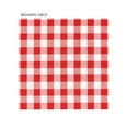 thumbnail image 5 of Red Gingham Checkered 12 Pack Premium Disposable Plastic Picnic Tablecloth 54 Inch. x 108 Inch. Rectangle Table Cover By Grandipity, 5 of 7