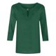 thumbnail image 4 of Camiseta con cuello volado para mujer: manga tres cuartos, color liso, prenda informal para interior/exterior, tallas S/XXL., 4 of 6
