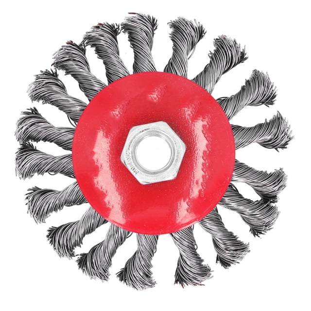Oubit Brosse de Meulage en Métal Outil d'Enlèvement de la Rouille de la Brosse à Brosse Nouée