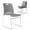 Gray, variant on Zimtown Stackable Chairs Set of 4, Plastic Conference Chairs with Removable Back, Gray Office Meeting Seating for Commercial & Home Use