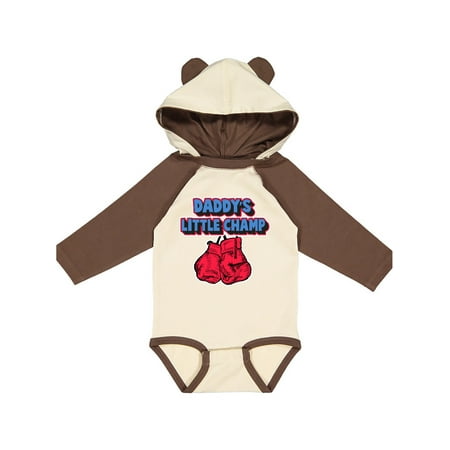 

Inktastic Daddys Little Champ Gift Baby Boy or Baby Girl Long Sleeve Bodysuit