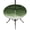 green, variant on Round Outdoor Tablecloth with Umbrella Hole and Zipper, Teal Ocean Tablecloth with Elastic Waterproof, Coastal Sea Moire Waves Abstract Ombre Art Patio Table Covers for 31" - 35" Picnic Pool Tables