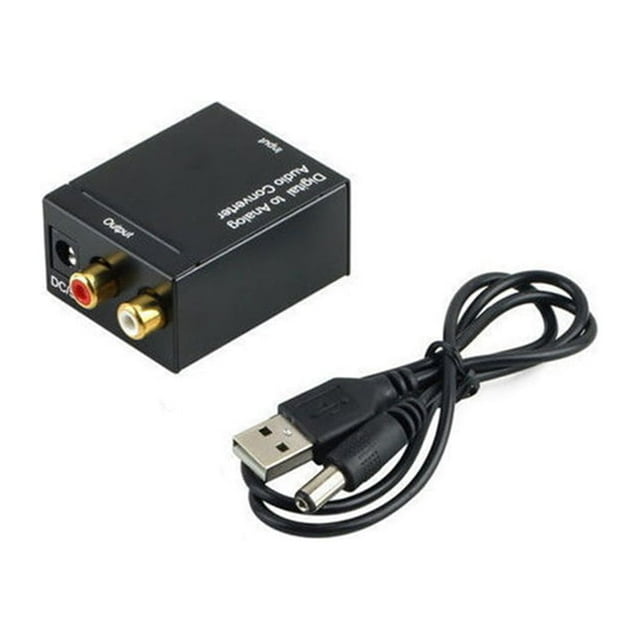 relayinert L/R Audio Adapter with Charging Cable Transmission Optical Adapters Aluminum USB Amplifier for Coffee Company Using Supplies Adaptor+USB+Bag
