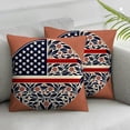 thumbnail image 3 of nygtbtfer Pillow Set of 2 Pillow Covers Blue Red for Home Sofa Decor Ofertas Relampago Del Dia White, 3 of 7
