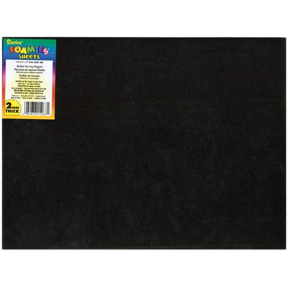 Foam Sheet 9"X12" 2mm-Black