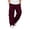 M10-Wine, variant on Glisme Pants For Men High Waist Straight Leg Loose Fit Solid Color Slacks Basic Clothes 2Xl Black