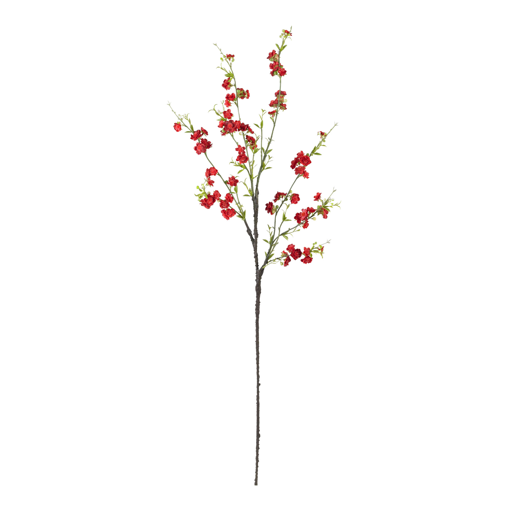 Nearly Natural 38in. Cherry Blossom Artificial Flower (Set of 6), Red