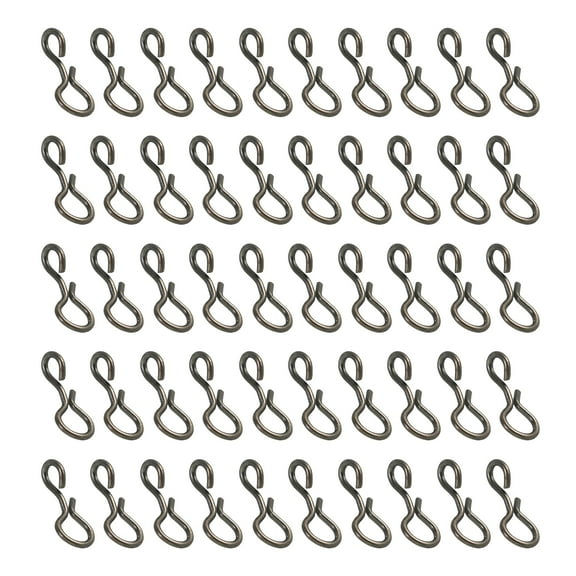 Uxcell 0.2" Stainless Steel Fly Fishing Snaps Quick Change No Knot Fast Snap, 150 Pack