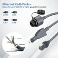 thumbnail image 3 of Adaptador SPX De Enchufe A RJ45 Hembra, Adaptador De Cable Ethernet De 2 Piezas, Acceso Estable E Ininterrumpido, Calibre De Cable 22 AWG Para Un Alto Rendimiento Plano, 3 of 7