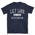 thumbnail image 1 of Lily Lake Wisconsin Classic Established Men's Cotton T-Shirt, 1 of 1