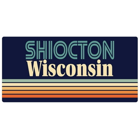 

Shiocton Wisconsin 5 x 2.5-Inch Fridge Magnet Retro Design