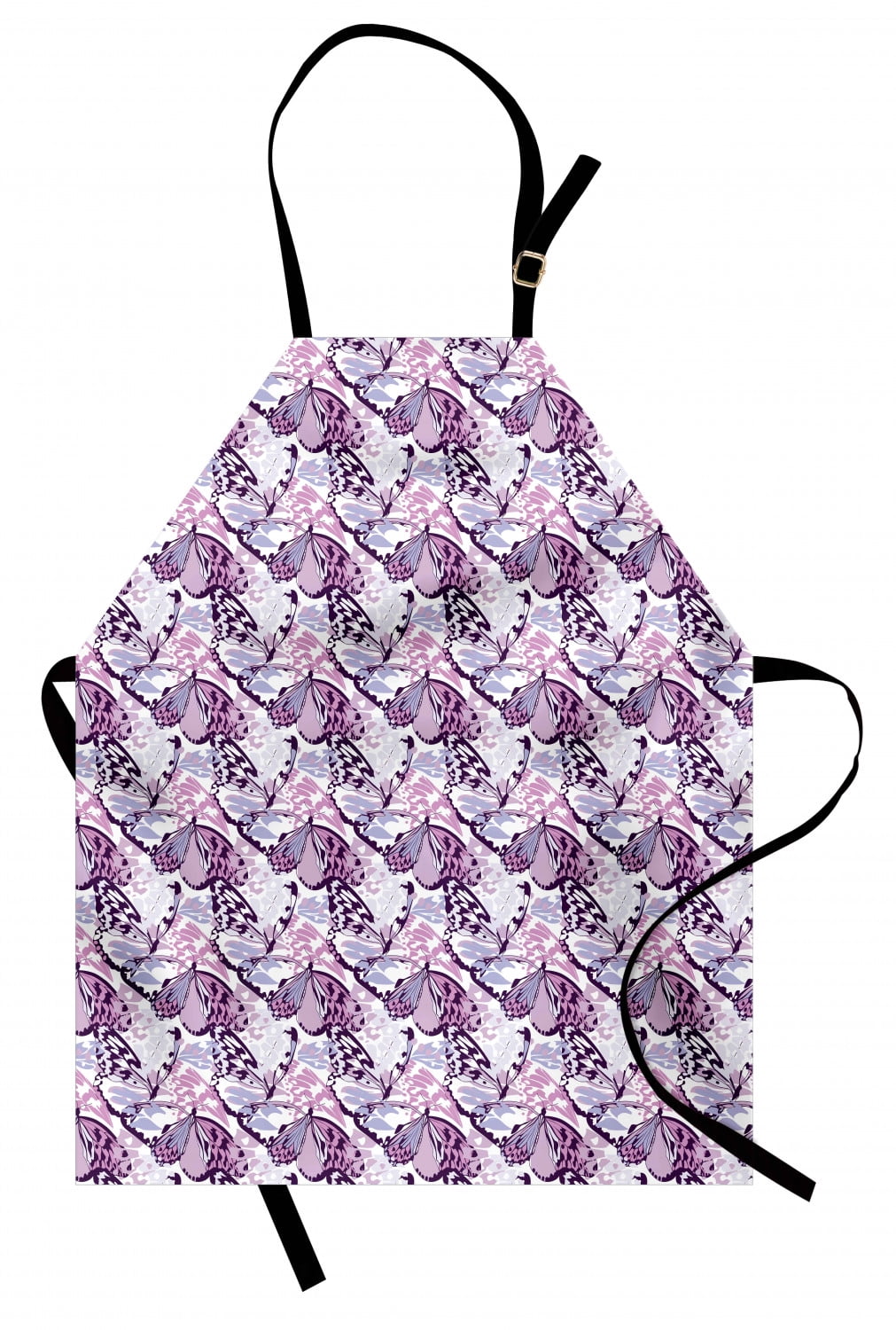 Butterfly Apron Artistic Wings in the Shades of Purple with Spotty ...