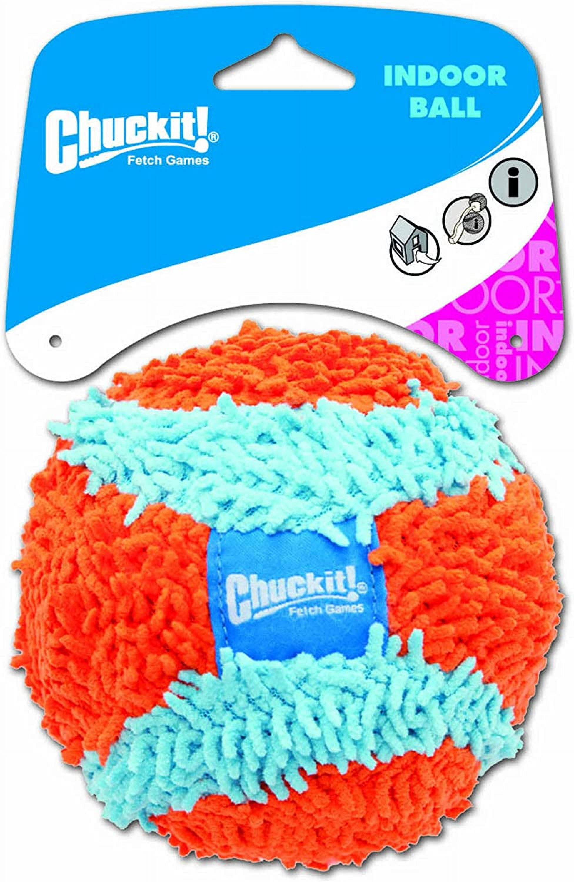 Chuckit! INDOOR FETCH TOYS Dog & Puppy Soft Interactive Play ROLLER BALL 2 PACK