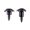 Black, variant on 2Pcs Vintage String Trees Strings Retainer With Screw Round Slotted String Retainer Guide Tree for Guitars