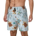 thumbnail image 1 of Fotbe Sea Turtle Traje de Baño para Hombre – Shorts de Natación de Secado Rápido con Forro y Bolsillos-Small, 1 of 6