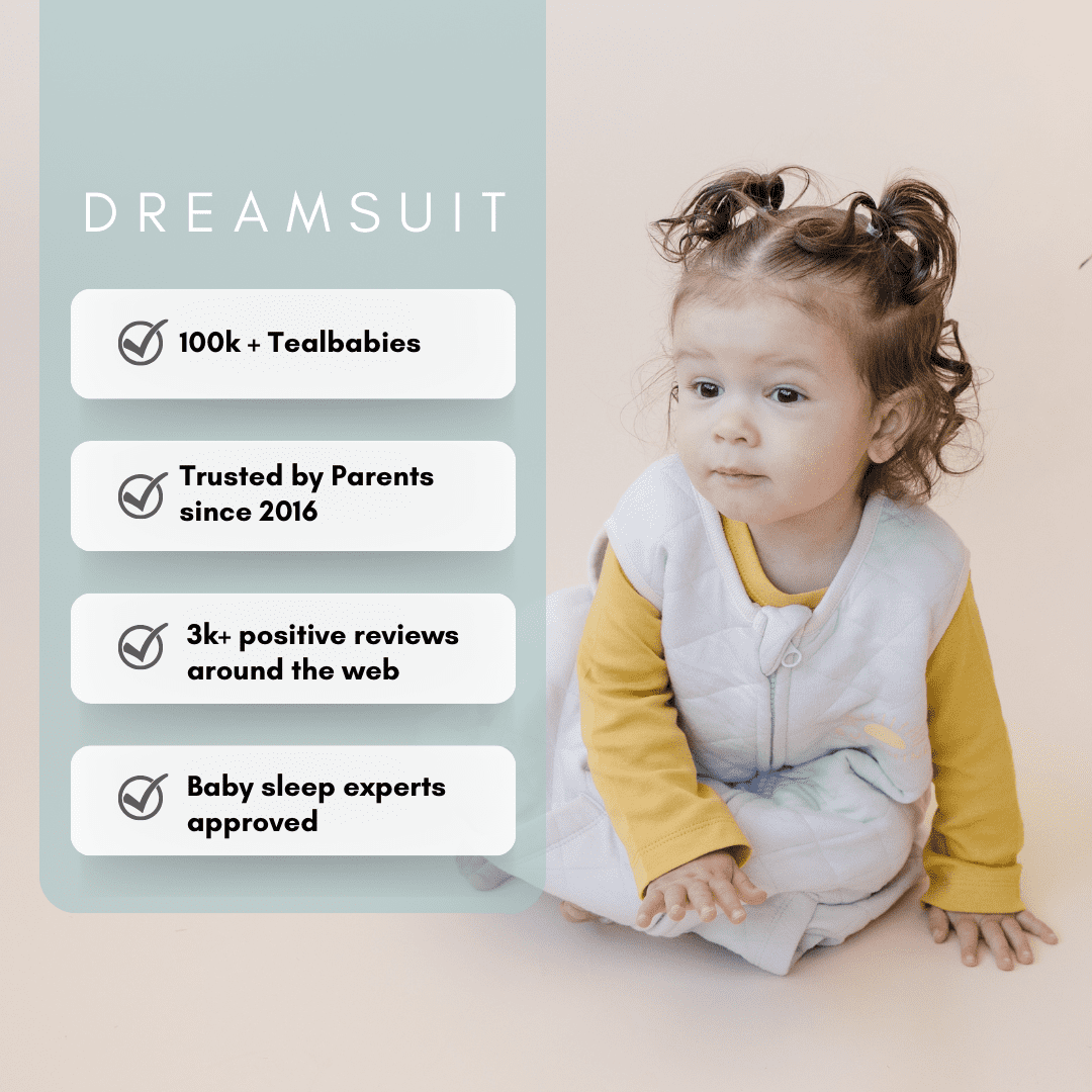 Tealbee Dreamsuit - Bamboo Sleep Sack with Legs - (1.2 Tog) Sunshine 12m-2T