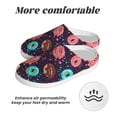 thumbnail image 6 of Kdxio Donuts1 Women's Men's Slippers Plush Slip-On House Slipper for Winter Indoor Soft Cushion Non-slip Fluffy Slides Slippers-46/47, 6 of 7