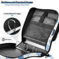 thumbnail image 4 of FORMRS Zipper Binder with Shoulder Strap 2-inch Ring 500 Sheet Capacity File Bag, Simple Cartoon Snowmen, 4 of 5