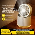 thumbnail image 4 of Fwttom Cooling Fan - Quiet Small Water Cooling Desk Fan, 3 Speeds, 6H Timer Humidifier, Multi-Function Portable Fans That Blow Cold Air, Standing Fan for Bedroom Home Office, 4 of 9