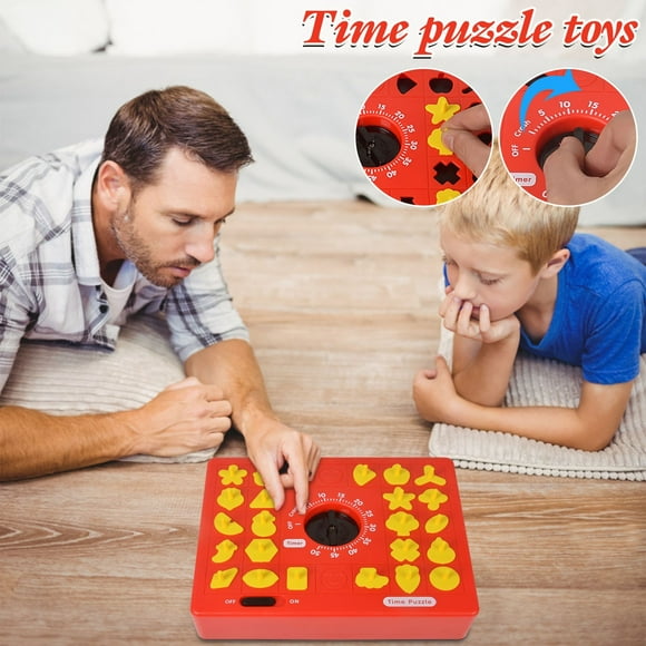 Pisexur Baby Toys Time Matching Game Early Education Parent-child Educational Toys Funny Board Game Baby Dolls,Car Toys for 3-5 Years Boys Girls