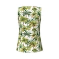 thumbnail image 5 of Gaeub Green Hawaii Palms Women's Workout Tank Tops Lightweight Sleeveless Shirts for Women for Athletic Running Tennis Yoga - Large, 5 of 9