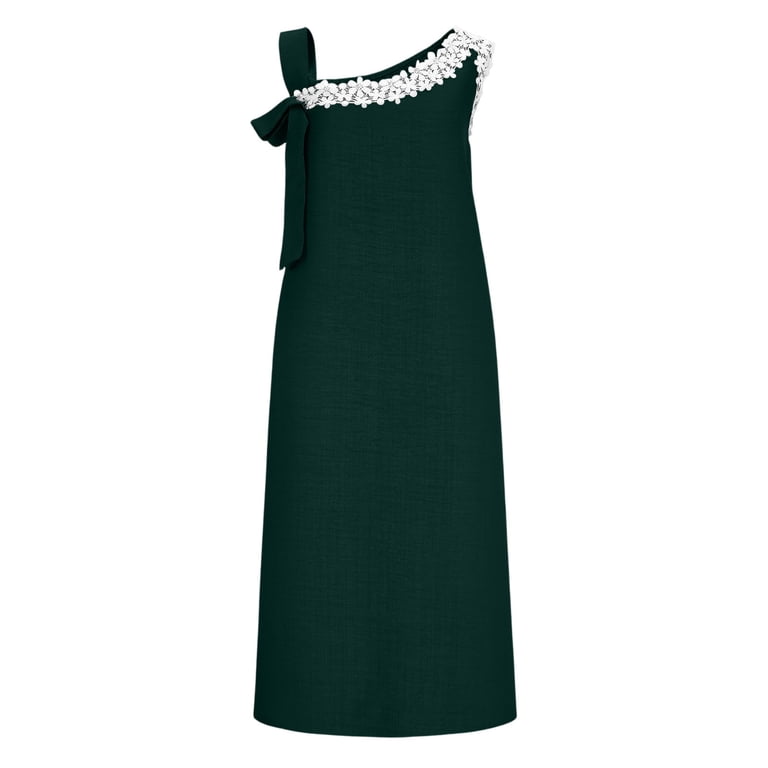 slim fit dress slacks Floral Wavy Trim Midi Dress | The Tiny Details main image 0
