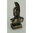 thumbnail image 3 of Veronese Design Bronze Finish Head of Hoplite Spartan Soldier in Corinthian Helmet Statue, 3 of 3