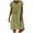 Army Green womens dresses, variant on Wycnly Summer Dresses for Women Beach Plus Size Cotton Linen Tunic Tshirt Midi Dresses 2024 Casual Short Sleeve V-Neck Floral Print Knee-Length Dress Army Green xxxl