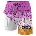 thumbnail image 4 of Kcolen Mens Swim Trunks 7 Inch,2 in 1 Swimsuit Swim Shorts Quick Dry Board Short Beach Bathing Swimming Swimwear with Pockets, 4 of 5