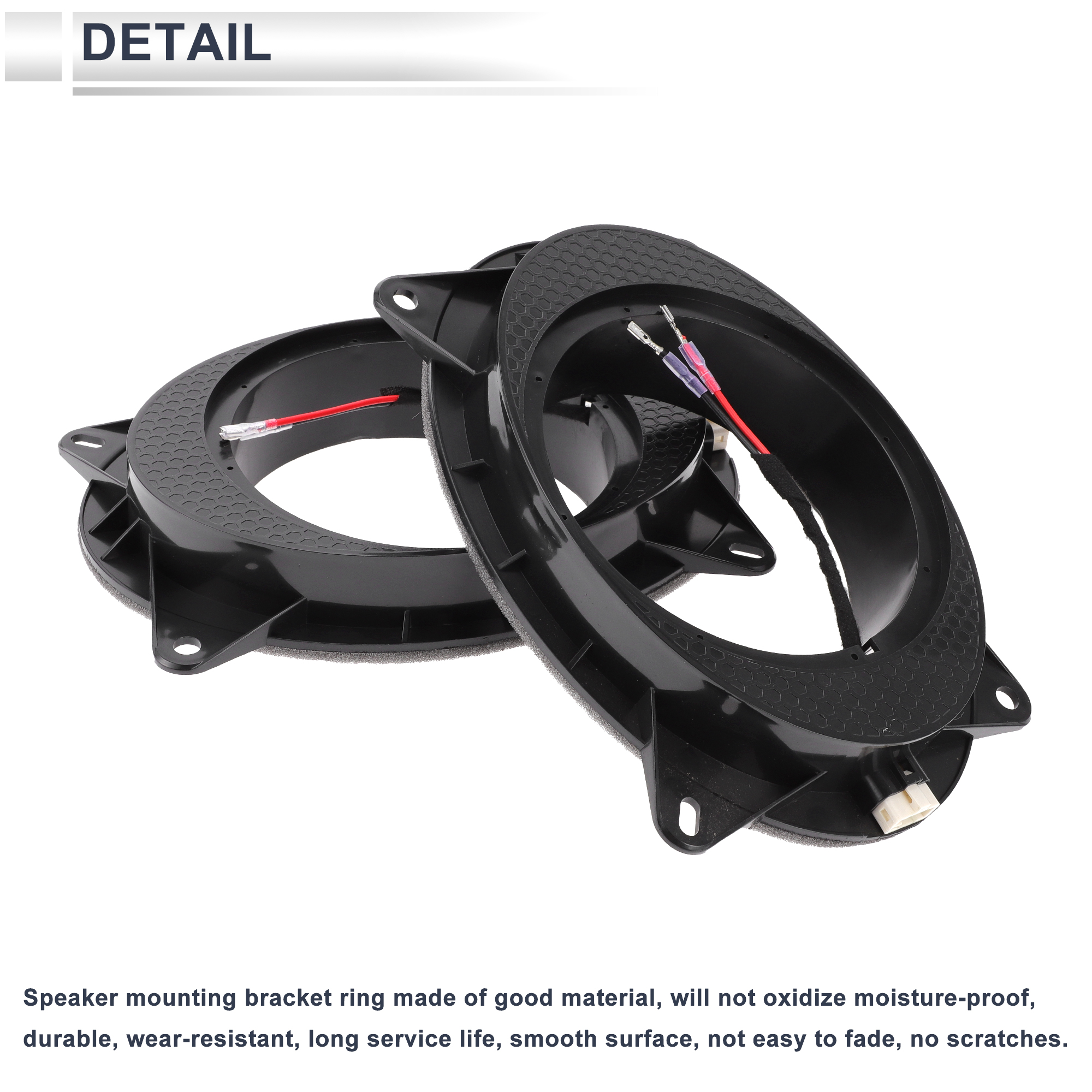 Unique Bargains Speaker Spacer Ring for Toyota Subwoofer Mounting Spacer ABS 2 Set