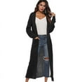 thumbnail image 4 of Women‘s Loose Long Sleeve Open Front Breathable Cardigan Sweater with Pocket, 4 of 4