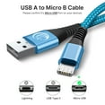 thumbnail image 2 of Micro USB Cable, 3Pack 10FT Android Charger Cable Long Braided Fast Charging Cable Compatible with Samsung Galaxy S7 S6 S5, 2 of 9