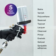 3M Paint Spray Gun Cup Lids & Liners Kit Standard Size;22 oz Capacity;200‑Micron Filter,1 Kit (50 Disposable Lids + 50 Liners + 20 Plugs)