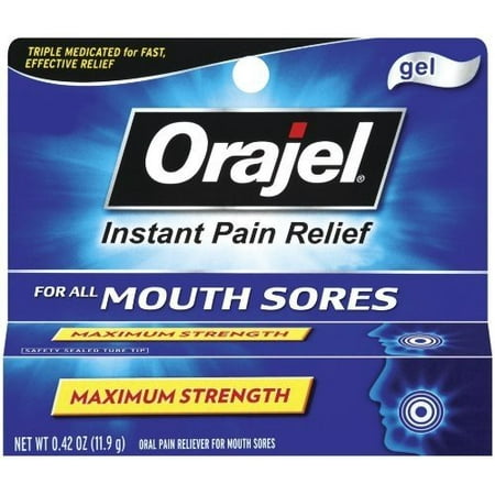 Orajel™ Mouth Sores Gel Oral Pain Reliever/Antiseptic/Astringentor 0.42 oz. Carded (Best Treatment For Sore Ankles)