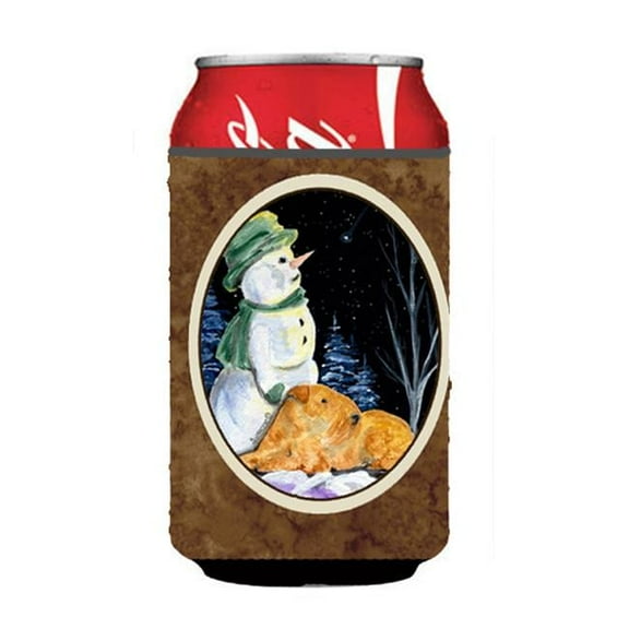 Snowman With Welsh Terrier Can Or bottle sleeve Hugger - 12 oz.