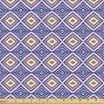 thumbnail image 1 of Abstract Upholstery Fabric by the Yard, Geometric Diamond Forms Pastel Peruvian Folk Art, Decorative Fabric for DIY and Home Accents, Lavender Blue Pale Pink by Ambesonne, 1 of 5